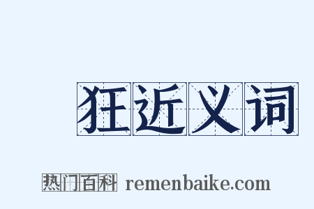 風狂近义词是什么意思的图片
